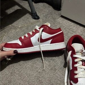 Nike Red and White Women's Sneakers